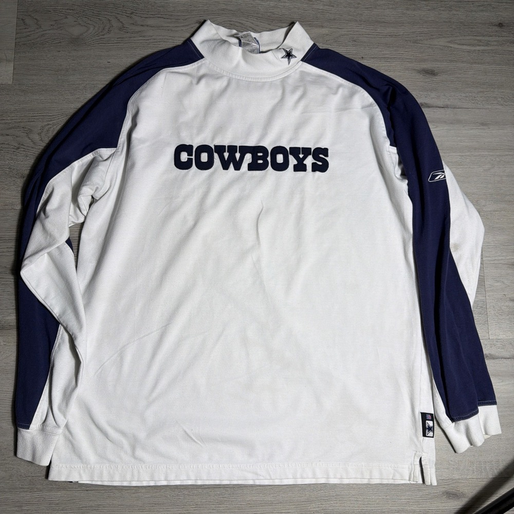 Y2K Dallas Cowboys Reebok NFL Long‎ Sleeve Shirt Men's Large